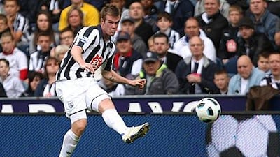 Chris Brunt has finished two of three full seasons at West Brom as leading scorer.