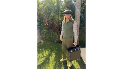 Erling Haaland seen with his Toile Canvas HAC 40 bag by Hermes. Photo: Erling Haaland