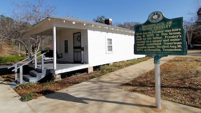 The birthplace and childhood home of Elvis Presley is located in Tupelo, Mississippi. AP