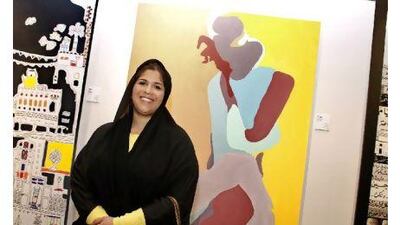 Noor al Suwaidi is among artists taking part in the exhibition. Micaela Colace for The National