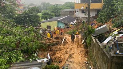 Mudslides caused by heavy rain in Angra dos Reis, Brazil, Reuters