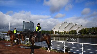 Delegates at Cop26 will be asked to take daily lateral flow tests to enter the venue for the UN climate change summit. AFP