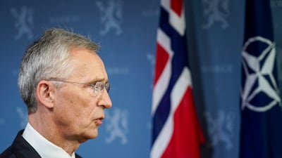 Jens Stoltenberg will hand over the reins of Nato to Mark Rutte on October 1. EPA
