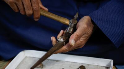 Mr Suaan says he initially 'learned most from Indonesians and Brazilians on how they cut and polish stones'