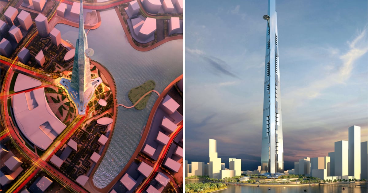 On the rise: Jeddah Tower soars past Burj Khalifa's midpoint