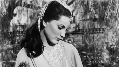 Debra Paget and Cornel Wilde as the the Persian poet Omar Khayyam in Omar Khayyam. Paramount / Getty Images