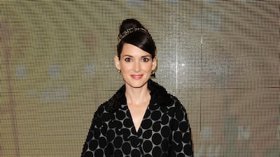 Winona Ryder attends the Marni at H&M Collection launch at Lloyd Wrights Sowden House, in Los Angeles, California on February 17, 2012. Getty