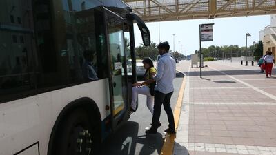 upgrading bus stations and stops, and making sure they are comfortable for passengers are needed to encourage more people to use the service. Fatima Al Marzooqi / The National