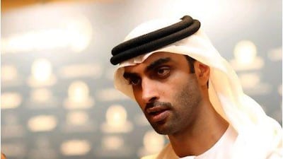 Mohammed Ibrahim al Mahmood, the secretary general of Abu Dhabi Sports Council, speaking yesterday to announce the nominees for the Laureus Sports Awards, says the council's vision is to portray the capital as a sporting venue for international events, as well as create a sporting culture among the city's youth. Sammy Dallal / The National