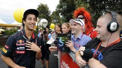 Daniel Ricciardo, left, was wary of all the attention and media demands place on him ahead of his home grand prix in Australia.rmula One Grand Prix of Australia will take place on 18 March 2012.