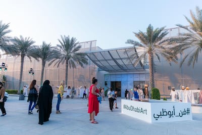 The Abu Dhabi Art venue at Manarat Al Saadiyat. Courtesy of Abu Dhabi Art