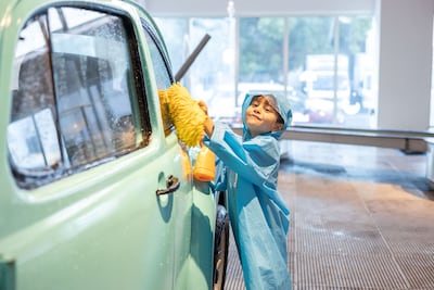 The edutainment play area has a temporary summer exhibition called Kids At Work. Photo: OliOli