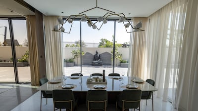 The dining area