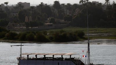 A cruise boat sails along the Nile River in Luxor, Egypt. The private sector in Egypt is optimistic about the rebound in business activity in the months ahead. Reuters.