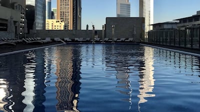 The view from the pool.