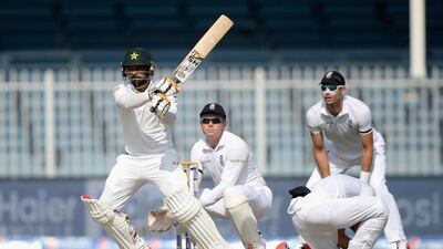 Mohammad Hafeez of Pakistan bats during Day 4 of the third Test between Pakistan and England at Sharjah Cricket Stadium on November 4, 2015 in the United Arab Emirates. Gareth Copley / Getty Images
