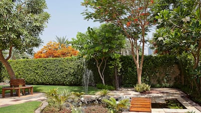 The winning entry in a Emaar home garden competition in the Meadows