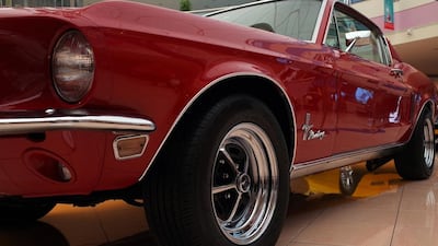 A 1968 Ford Mustang at the Classic Car Show in Marina Mall, Abu Dhabi. Delores Johnson / The National