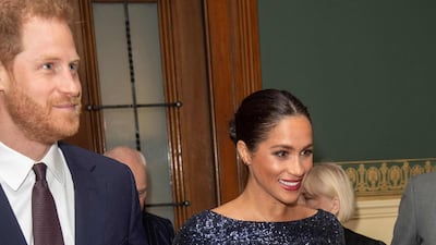 Meghan, Duchess of Sussex, wears a Roland Mouret gown and Stuart Weitzman heels to the premiere of Cirque du Soleil's 'Totem' at the Royal Albert Hall in London on January 16, 2019. AFP