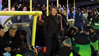 Liverpool manager Brendan Rogers observes his side during their FA Cup third round victory over AFC Wimbledon. Sean Dempsey / EPA