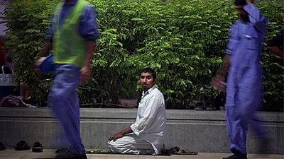 There are 4,000 workers at the Saadiyat Accommodation Village; housing them, providing food, drink and a place to pray is a sizeable job.