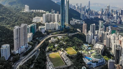 Highcliff (left) and The Summit (right) are informally known as The Chopsticks. Getty Images