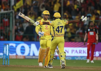 Captain MS Dhoni, left, has won Chennai Super Kings a few crucial matches in IPL 2018. Aijaz Rahi / AP Photo