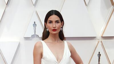 Lily Aldridge in Ralph Lauren on the red carpet during the Oscars arrivals at the 92nd Academy Awards in Hollywood, Los Angeles, California, U.S., February 9, 2020. Reuters