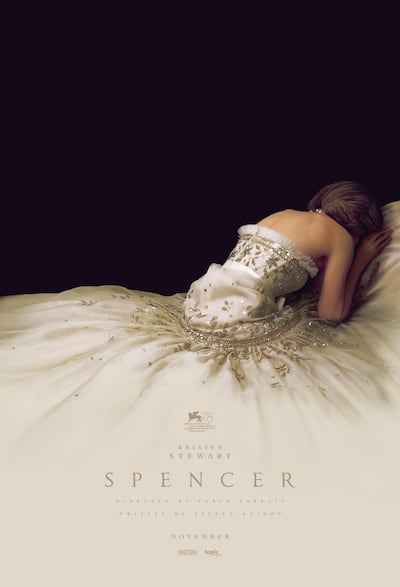 The poster for 'Spencer', the film about Princess Diana. Photo: Shoebox Films