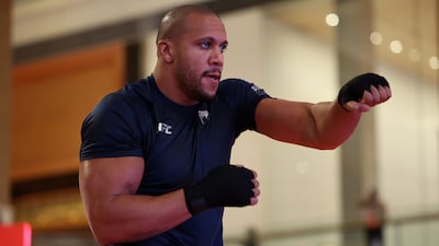 Ciryl Gane prepares for his title fight against Tom Aspinall in the heavyweight division