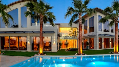 A stunning contemporary luxury villa on Frond P of Palm Jumeirah, with full Atlantis and Ocean view has gone on sale. Courtesy Ocean View Real Estate