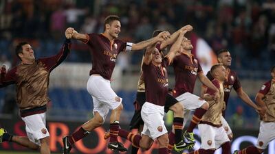 Roma have secured a two-point lead over Napoli at the top of the Serie A table after six games. Tony Gentile / Reuters