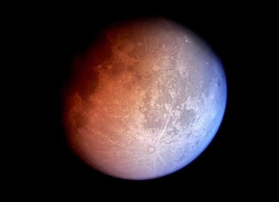 We were able to get shots of the Blood Moon through the telescope. Photo: Platinum Heritage