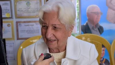 Safira Jamil Hafidh, an Iraqi novelist and owner of the library. Photo by Kareem Al Dafaa.