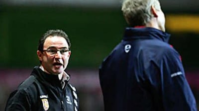 Martin O'Neill, left, has moulded an Aston Villa team that show many of the traits of Arsenal's classic 2004 side and now look like contenders to claim the Gunners' coveted Champions League spot.
