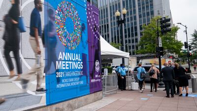 The International Monetary Fund has called for more equitable vaccination globally, more inclusive growth and greener economies. Photo: EPA