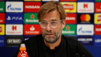 Jurgen Klopp speaks to the media ahead of Liverpool's Uefa Champions League match against Red Star Belgrade. Reuters