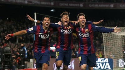 Luis Suarez, Neymar and Lionel Messi formed a formidable attack for Barcelona for three seasons. Reuters