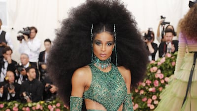 Singer Ciara arrives at the 2019 Met Gala in New York on May 6. EPA