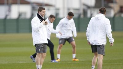 Liverpool’s Jon Flanagan during training. Action Images via Reuters / Carl Recine