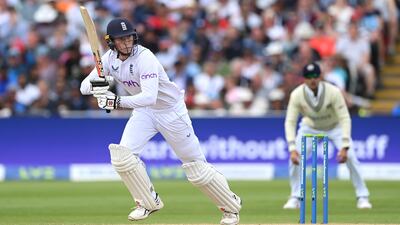England batsman Zak Crawley on his way to 46. Getty
