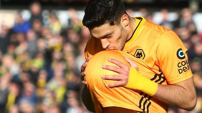 Wolverhampton Wanderers striker Raul Jimenez is arguably the best all-round striker in the Premier League. AFP