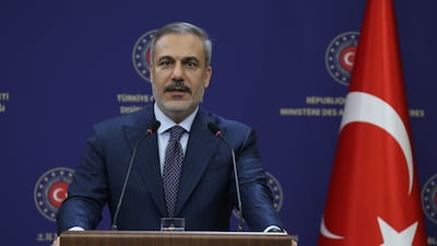 Turkish Foreign Minister Hakan Fidan said alternative trade routes to the Strait of Hormuz are being examined. EPA