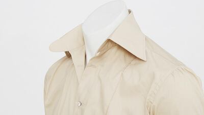 A diamond-encrusted bespoke shirt by Knightsbridge. Courtesy Knightsbridge Shirts