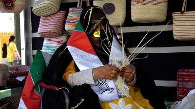 Mariam Al Hameli, an Emirati weaver.