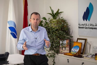 Malcolm Mayes, managing director at the Basrah Gas Company. AFP