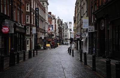 Streets in Soho, London. UK Prime Minister Boris Johnson unveiled a plan to gradually exit the lockdown in England by June 21. EPA