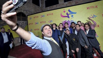 The cast of "Jinn" attend World Premiere of Netflix Original series "Jinn" at Bisharat Golf Club in Amman, Jordan. Getty Images