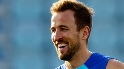 England's Harry Kane looking relaxed. Reuters