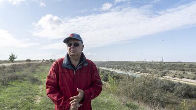 Gheorghe Lamureanu, a wheat farmer, stands on the banks of the the Danube Black Sea Canal, in Agigea, Romania. The region that straddles the Danube in Romania and Bulgaria has made it a bread basket for centuries but after fits and starts toward the free market, chronic shortages, corruption and political upheaval, it’s plugged into the world economy thanks to the EU’s open borders and money.
